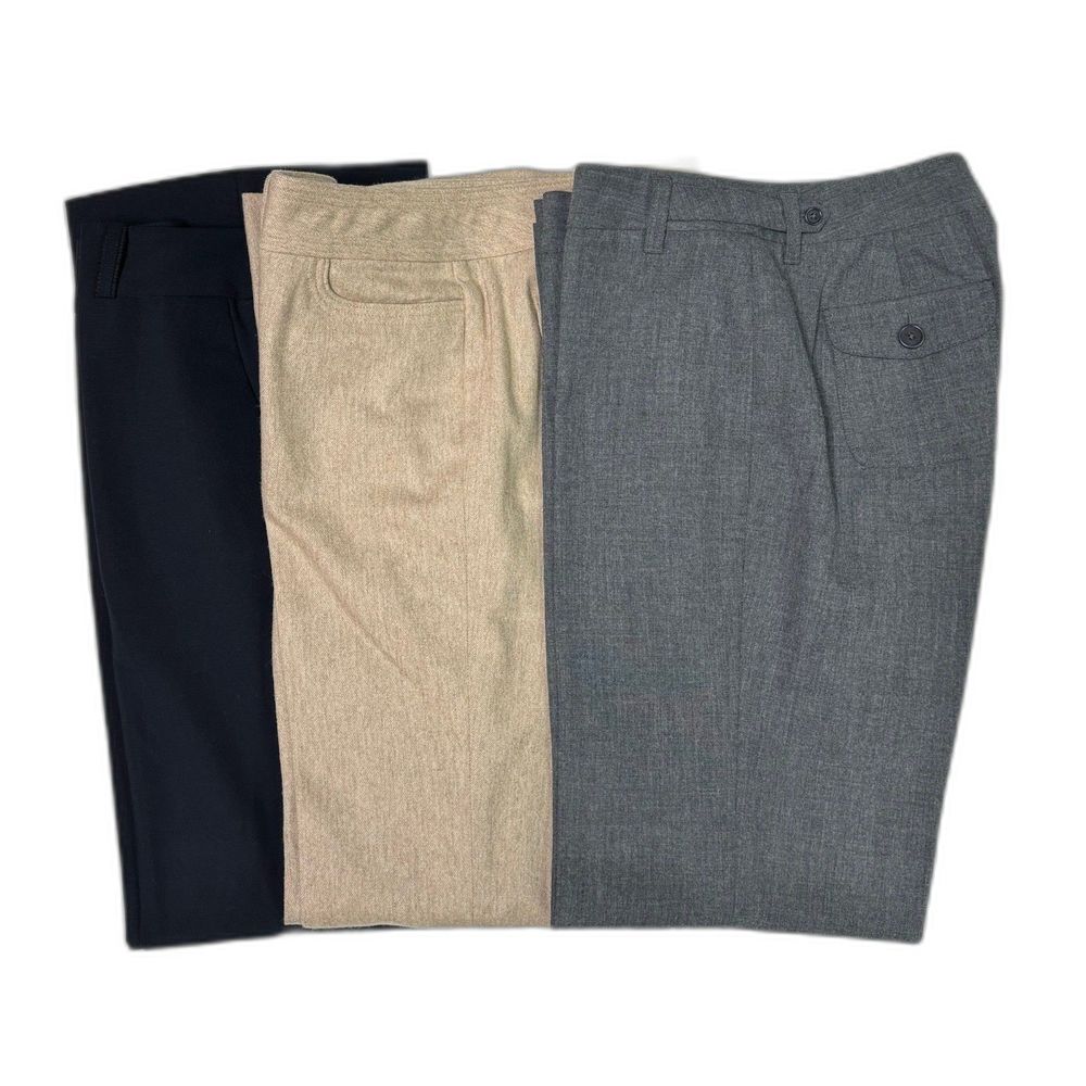 Bundle of 3 Ann Taylor Work Trousers, Wool Blend, Sz 4P